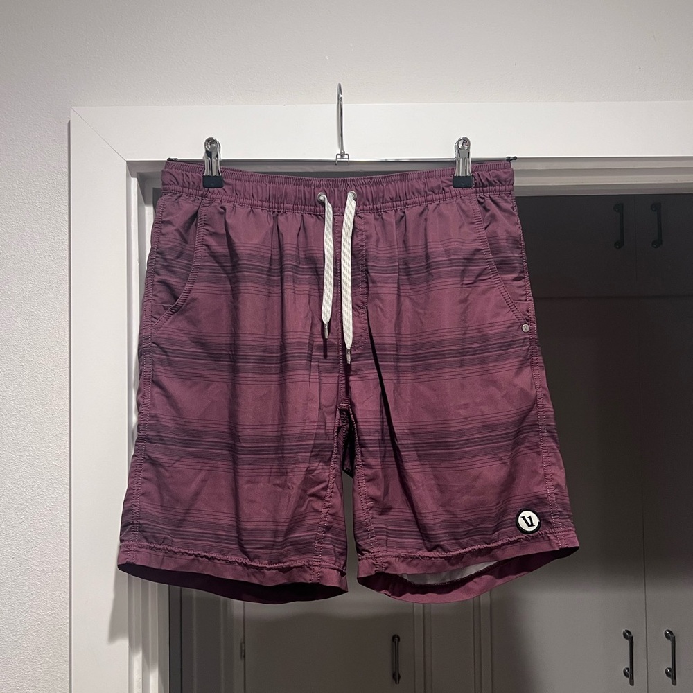 Vuori Men's Athletic Shorts - Burgundy